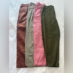 Women’s Pants Bundle Size M / 8–10 Casual Work Pants Lot Neutral Colors